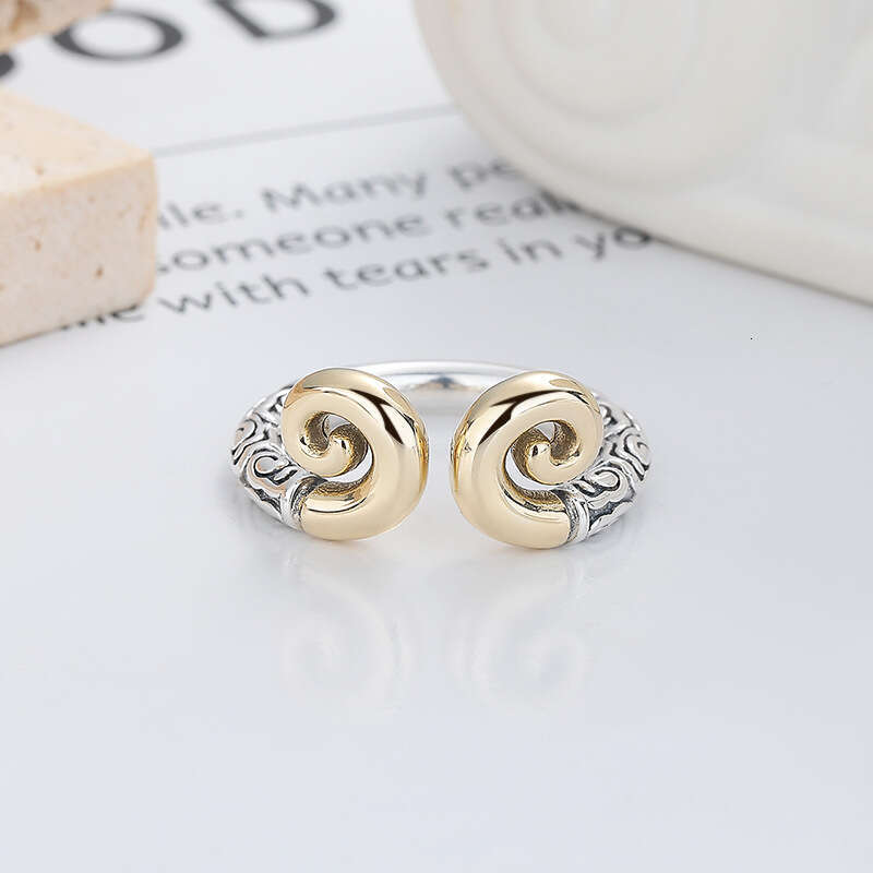 Yatai Heng's pure silver creative black mythology Wukong tight ring, artistic ethnic men's and women's ring