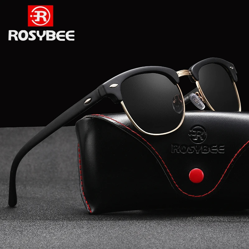 ROSYBEE UV400 Polarized Sunglasses Men Women Classic Cool Retro Sun Glasses Coating Man Driving Shades Fashion Male Oculos 250213