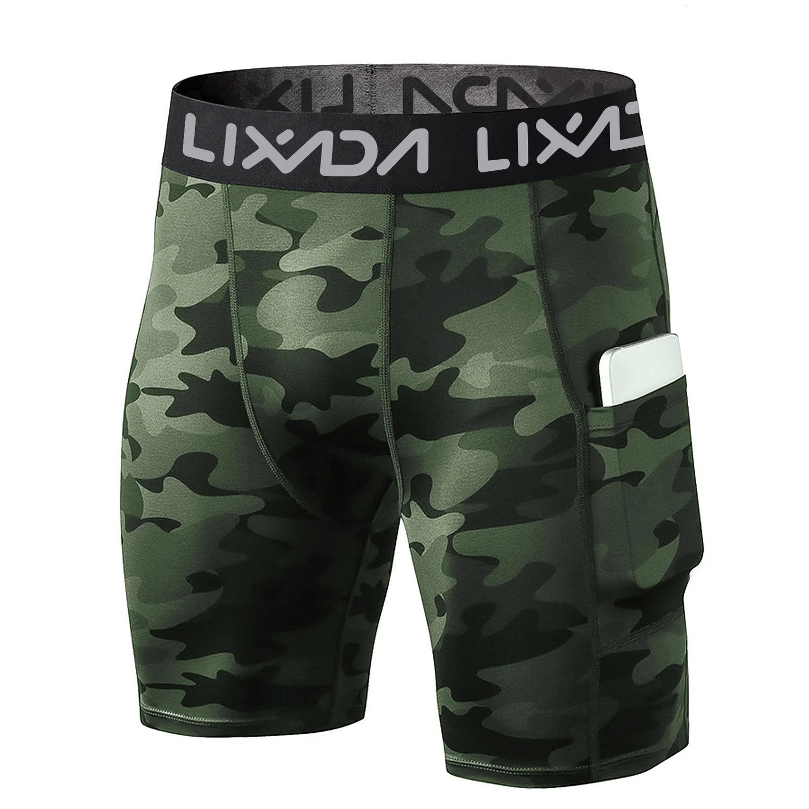 Lixada 3 Pack Men Sports Shorts L Size Active Workout Underwear with Pocket 250214