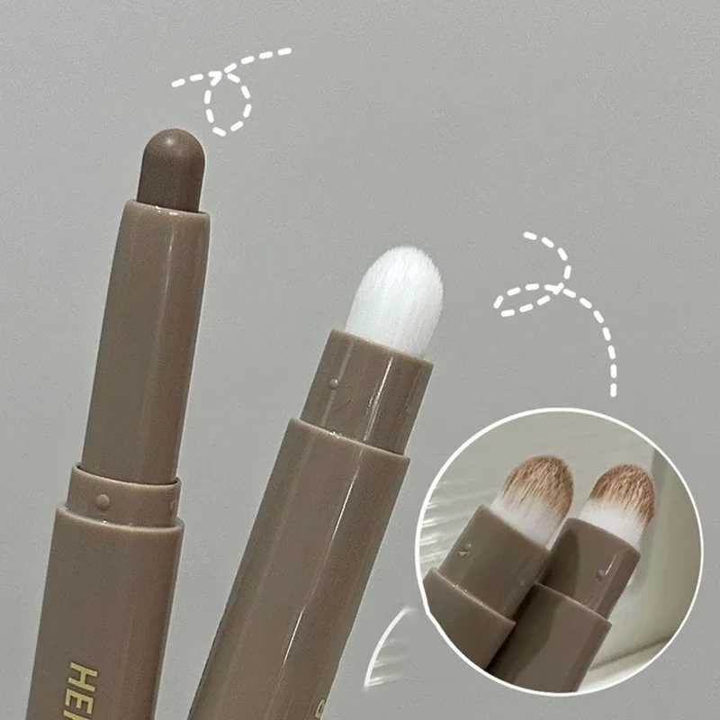 Double-ended Dual-purpose High-light Trimming Stick with Brush Natural Three-dimensional Nose Bridge Shadow Contouring StickW250217