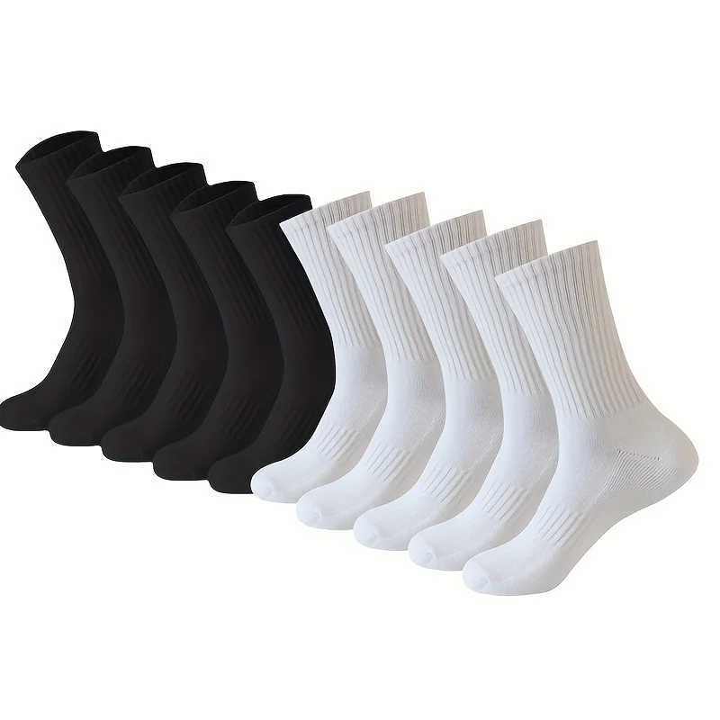 0 Pairs Solid Color Socks Black White Multiple Style Soft Breathable Sports Ankle Mens Womens Summer Autumn Business Socks W250217