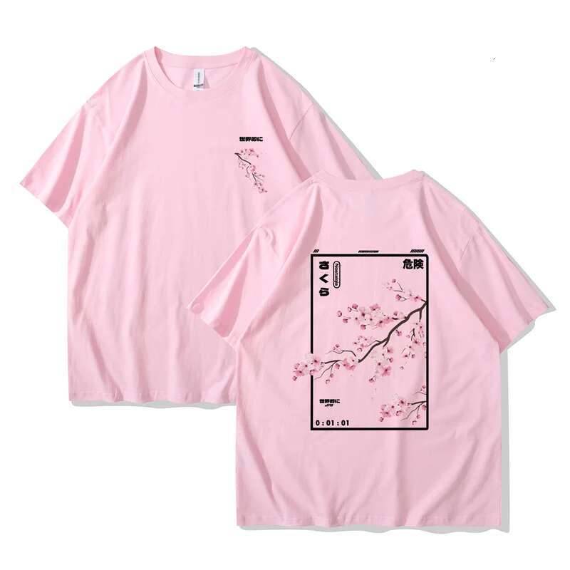 Harajuku Men's Printed T-shirt, Short Sleeve, Japanese Cartoon, Street, Sports, Summer, 2025