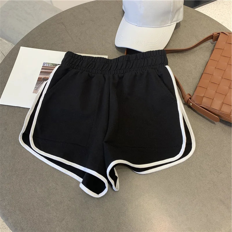 Summer Striped Short Woman Simple Casual Fashion All-match Y2K Shorts Trendy Pants for Women 250210