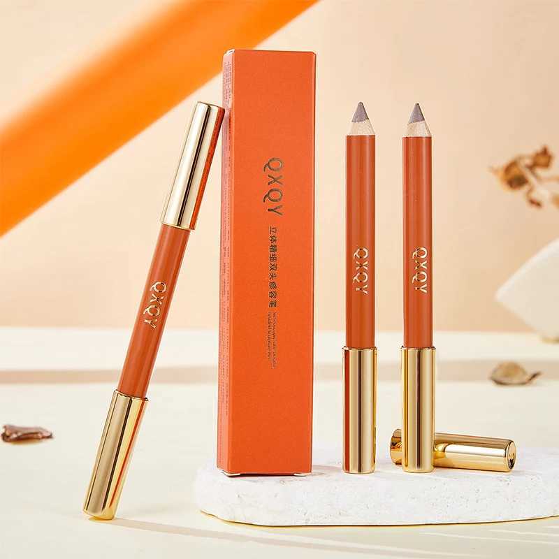 Three dimensional Fine Double Head Contour Pen to Lighten Tear Hole Natural Touch Nose Shadow Contour Holding HighlighterW250217