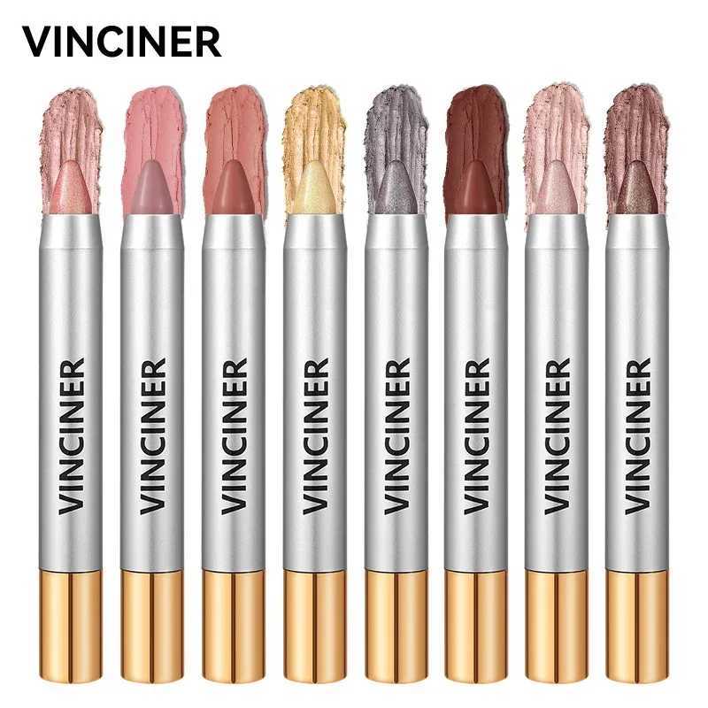 8 Colors Lescent Eyeshadow Pencil Waterproof Long Lasting Shimmer Highlighter Eye Shadow Eyeliner Stick Eyes Makeup ToolW250217
