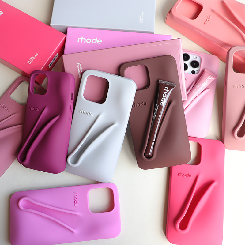 rhode phone case For iPhone 16 Pro Max case 16 15 Plus 14 Pro 13 12 Luxurys Designer Fashion iphone case with Lip Gloss Lipstick Lip Balm