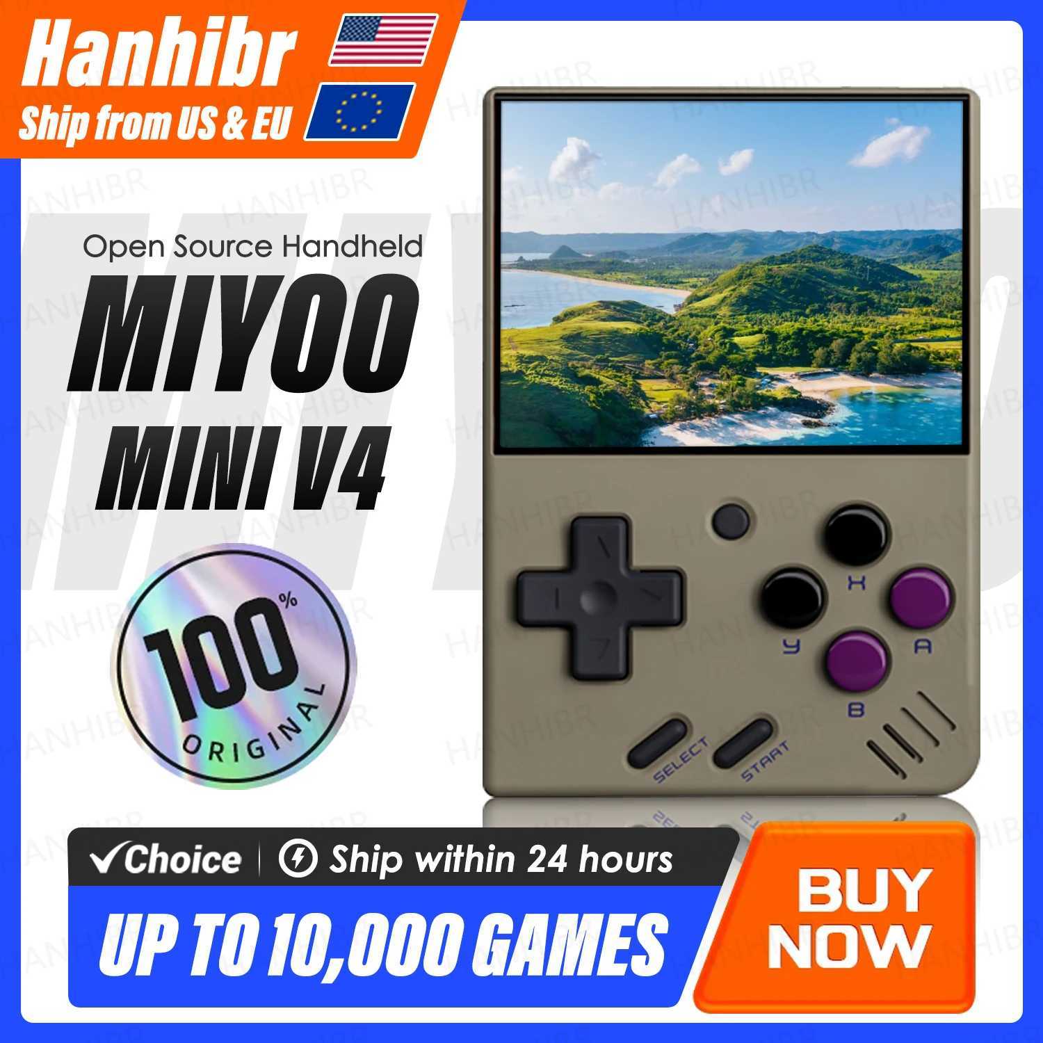 MIYOO MINI V4 Handheld Game Console Linux System 2.8 IPS Sn Portable Mini V2 V3 Retro Video Simator Player Children Gift Z250218