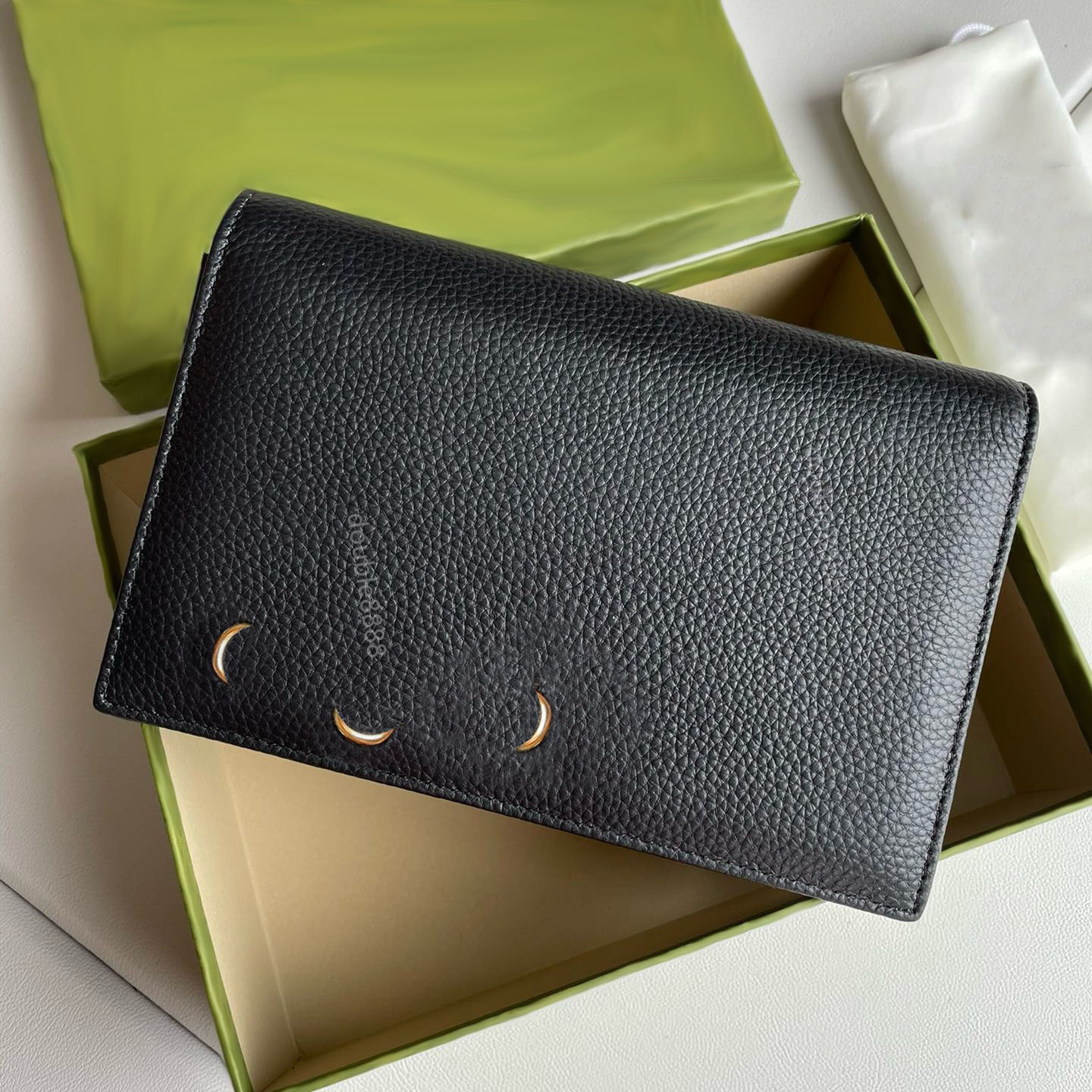 Women Chain wallet Equipped with mirror designer lady Bank card bag Genuine Leather Shoulder bag clutch bag classic style coin purse Crossbody bag messenger bag