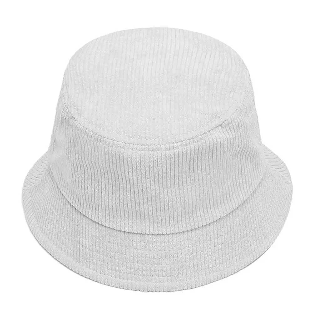 Warm Bucket Hat Outdoor Plush Corduroy Panama Hat Casual Winter Sun Cap Men Women W250217