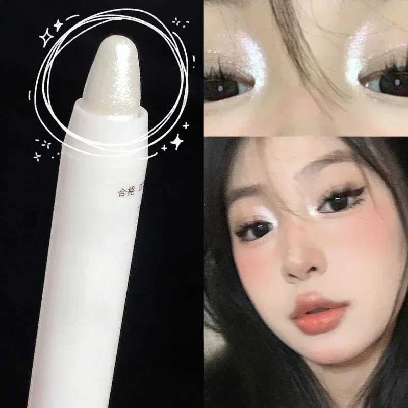 Matte White Lying Silkworm Highlighter Pen Lescent Eyeshadow Stick Brightening l Eyeliner Waterproof Glitter Eye ShadowW250217