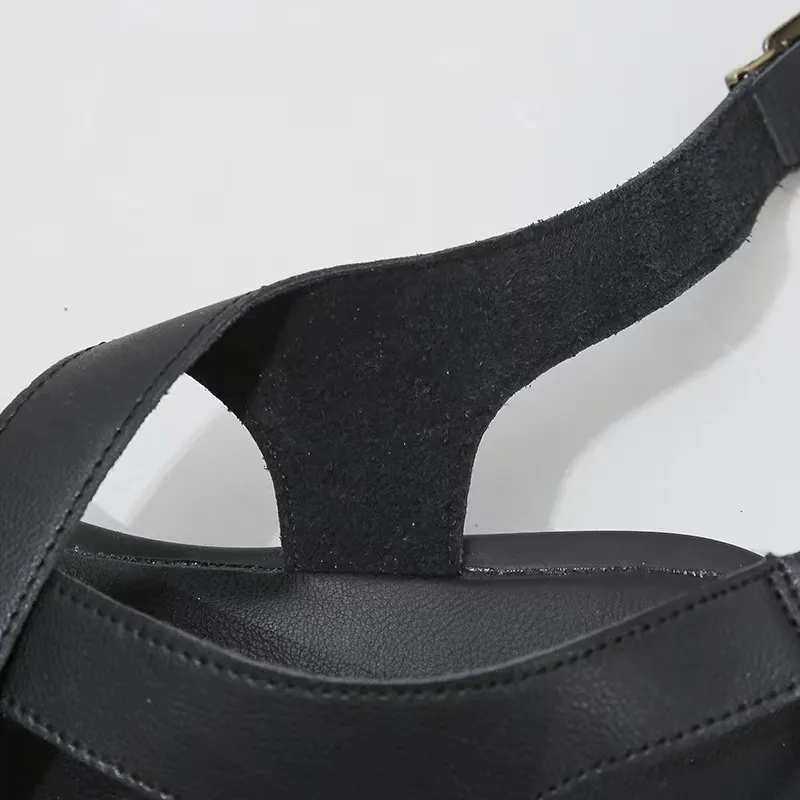 hot Summer Solid Sandals For Women: Comfortable Beach Shoes With Ankle Buckle Strap