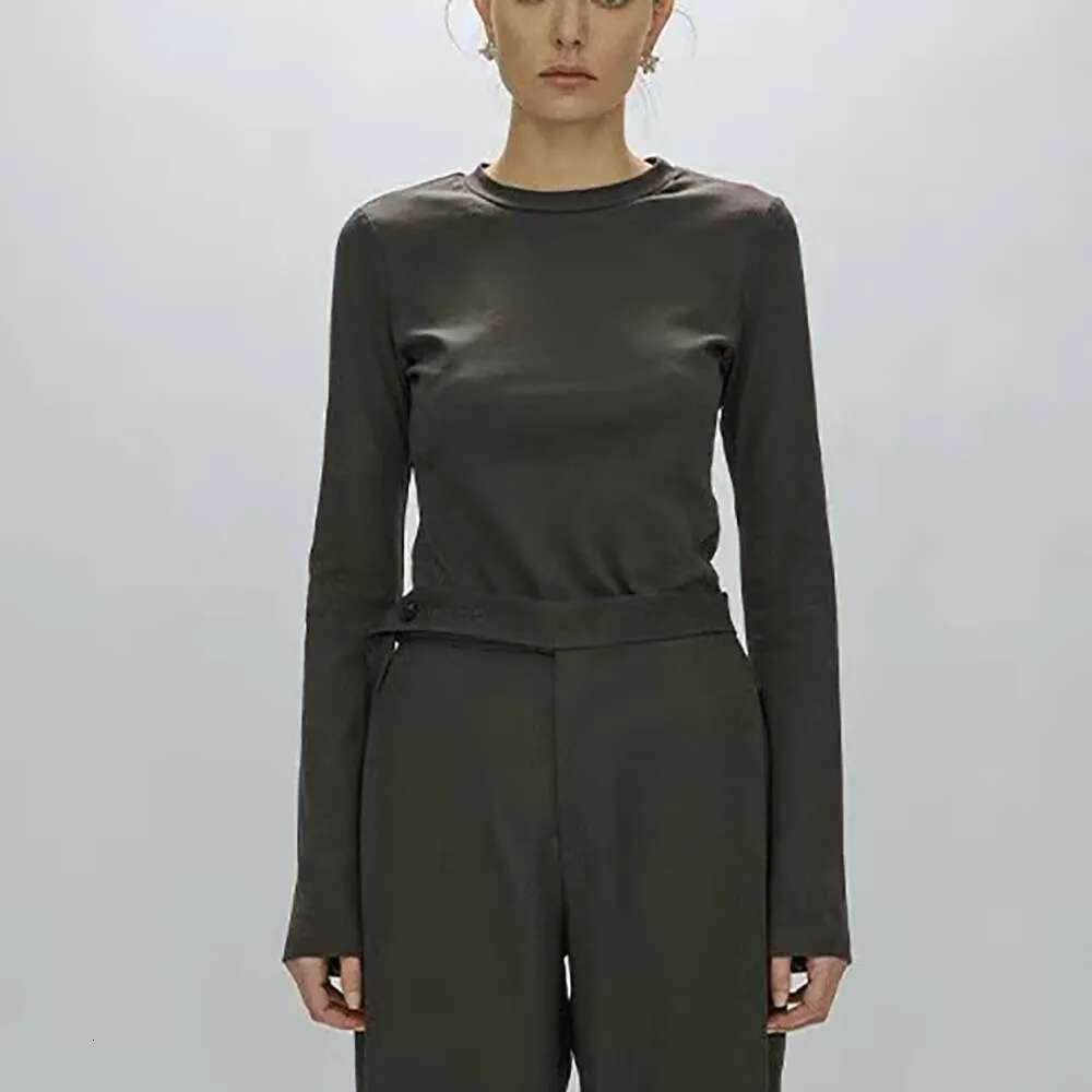 2025 Spring And Summer New Women's T-Shirt Y2k Simple Casual Commuter Flare Sleeve High Neck Shawl Style Top Two Piece Set