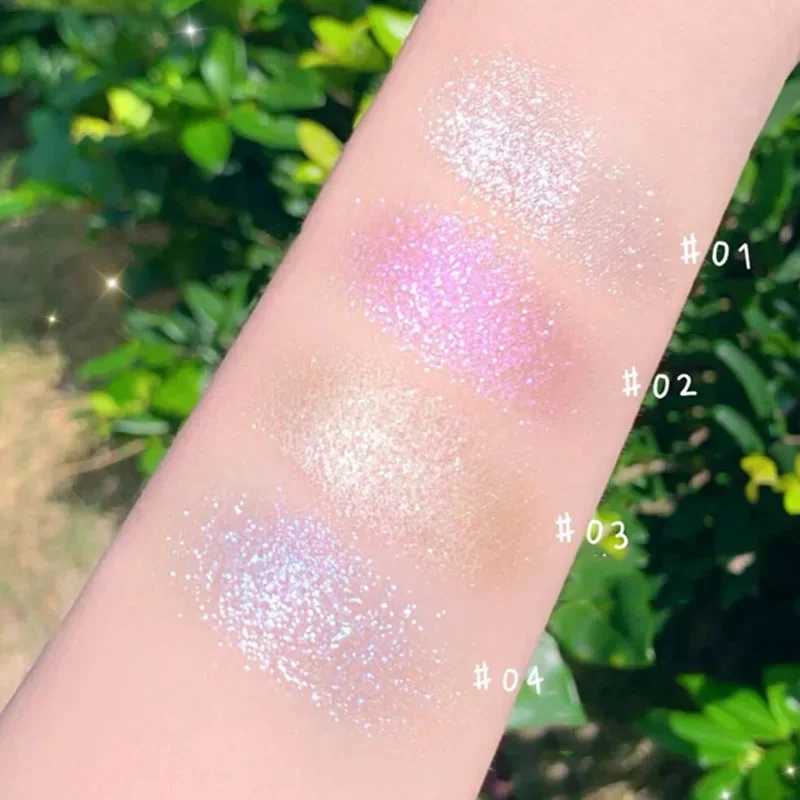 Moonlight Eyeshadow Palette 4 Colors Highlighter Makeup Facial Bronzers Face Contour Shimmer Powder Highlighter CosmeticsXJ250217