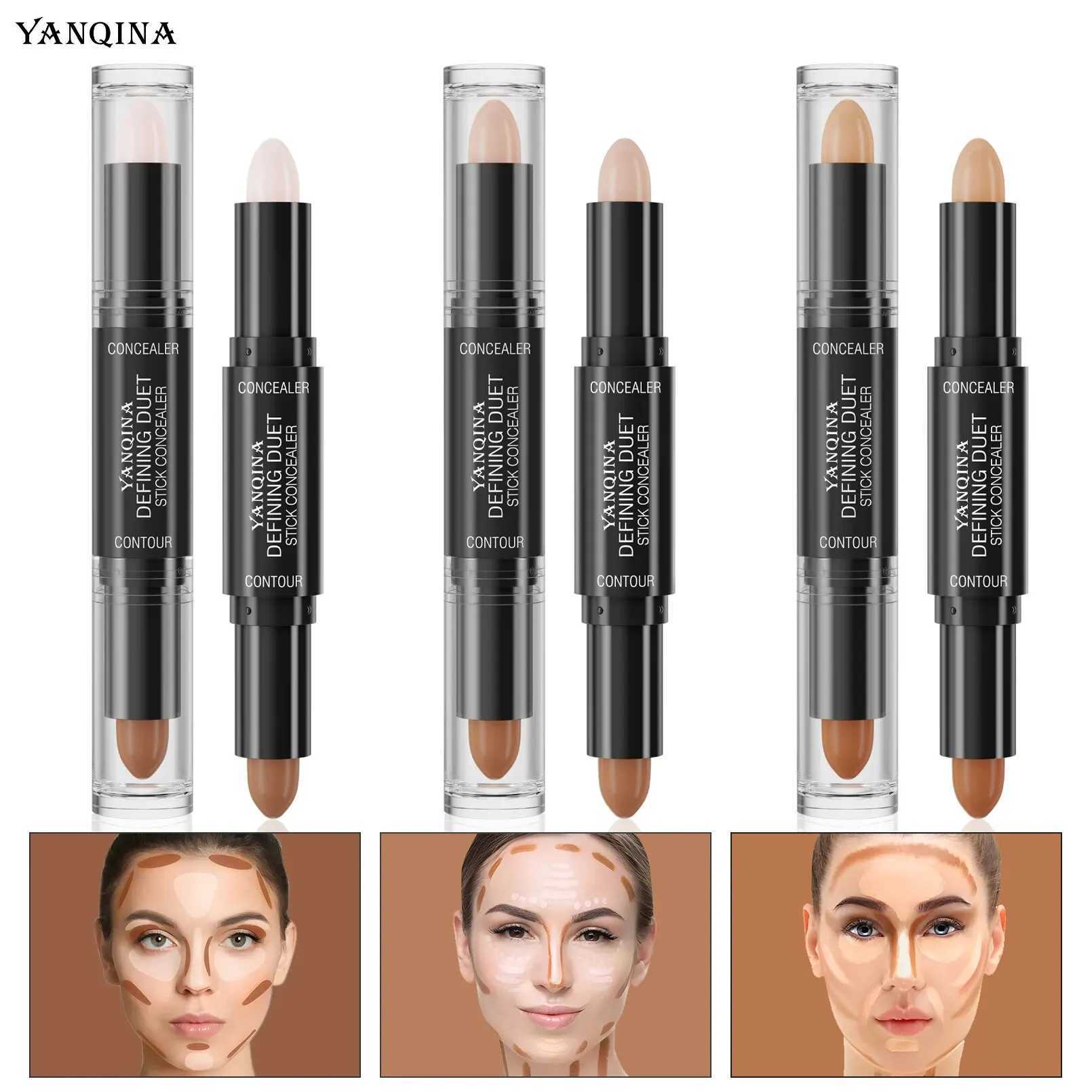 Contour Stick Duo Double Ended Highlight and Shadow Cream waterproof full coverage concealer Natural Finish Makeup for All SkW250217