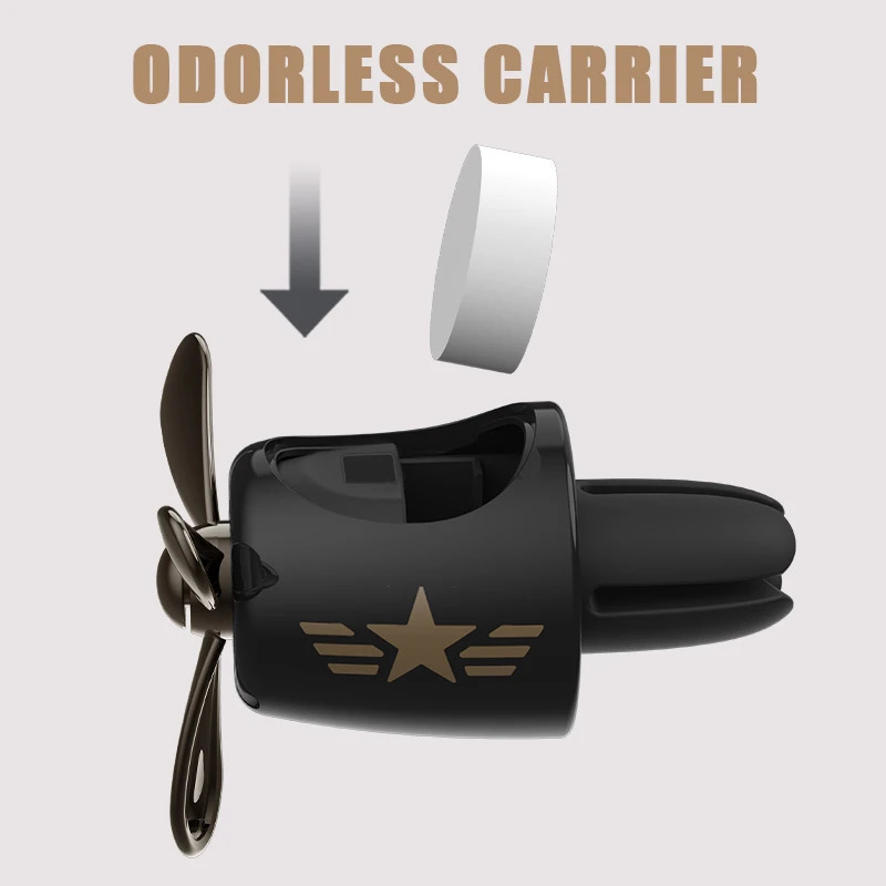 Odorless DIY perfume ornament airplane pilot bear car air freshener decoration accessories aroma vent clip fragrant diffuser men 250214