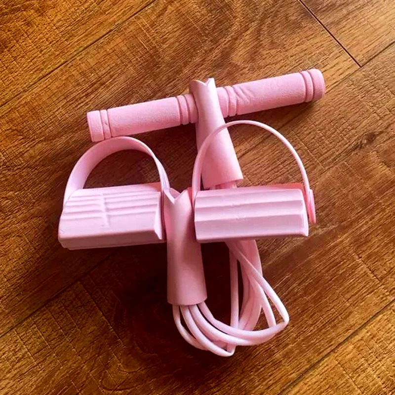 4Tube Yoga Pedal Puller Female Resistance Belt Abdominal Waist Arm Training Elastic Pulling Rope Fitness Equipment Portable Exercise 250213