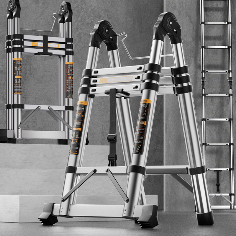 Arashi Durable Foldable Aluminum Step Ladder - Safe & Sturdy Home Use