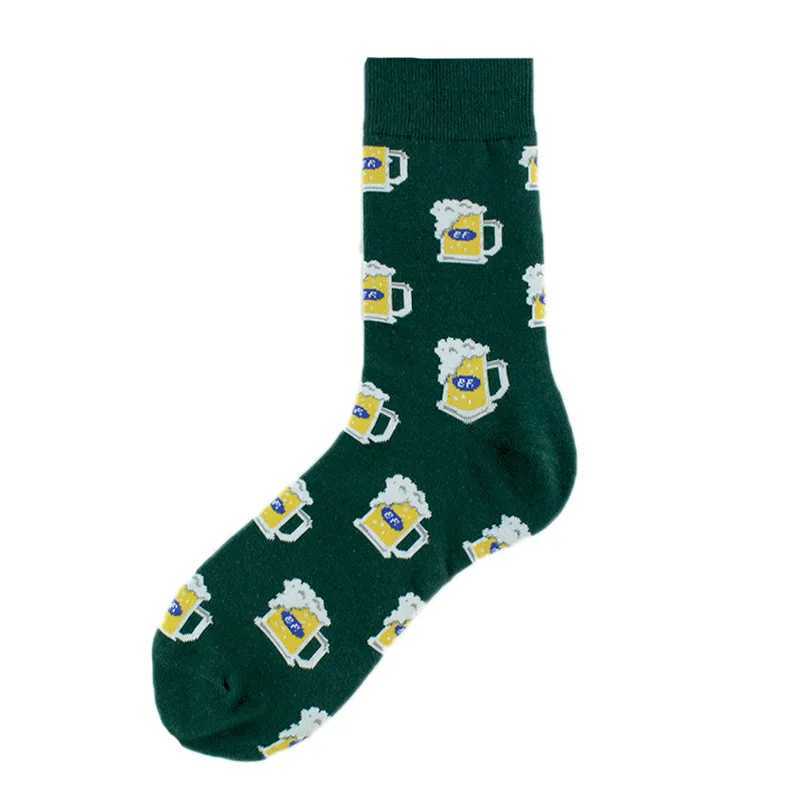 CHAOZHU Mens Fun Socks Cartoon Beer Business Fashion Drama Socks Christmas Fathers Birthday Gift Casual Socks W250217