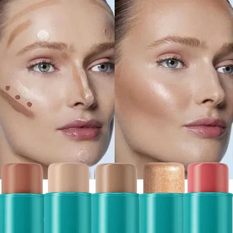 Matte Contour Stick Waterproof Trimming Bronzer Highlighter Shadow Contouring Pencil Cosmetics for Face Corrector CreamW250217