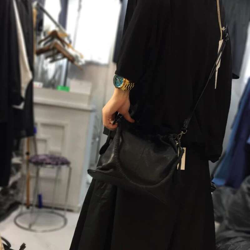 Natural Shoulder Casual Soft Genuine Leather Crossbody Messenge Bag Feminina Sheep Skin Designer Bolsos Sac Bags