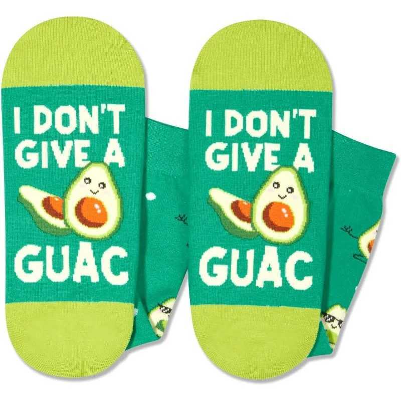 A pair of socks mens cartoon avocado street clothing hip-hop funny Harajuku socks new W250217