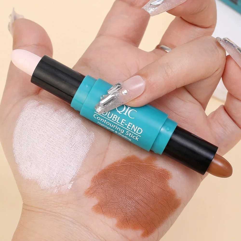 Double sided contour and high gloss stick waterproof durable oil control matte concealer pencil corrector skin tone pen makeupW250217