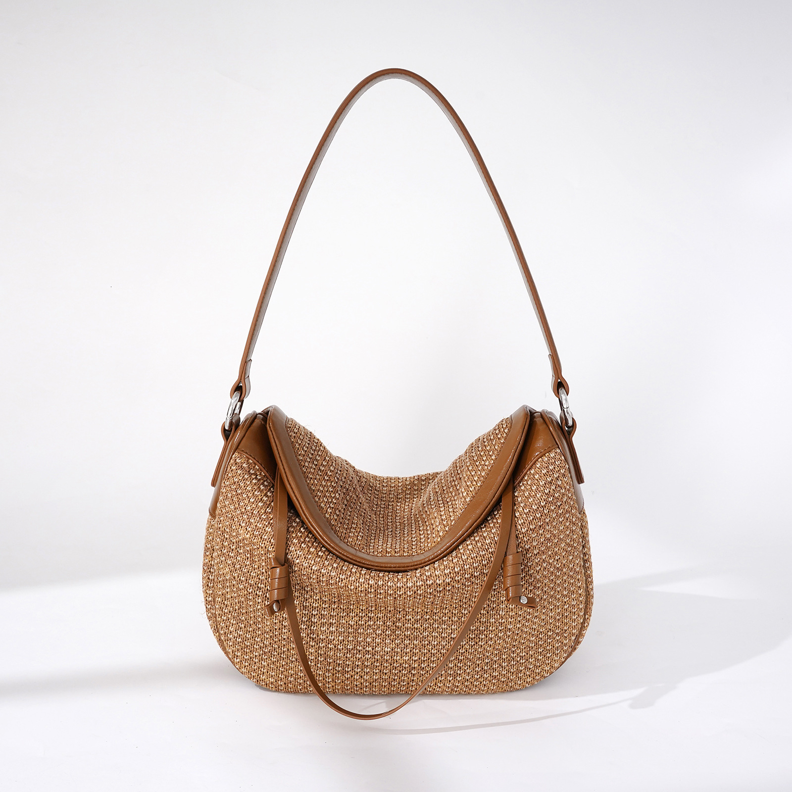 Bag Bag Spring And Summer High End, Niche Grass Weaving, Versatile 2025 New Single Shoulder Crossbody Bag