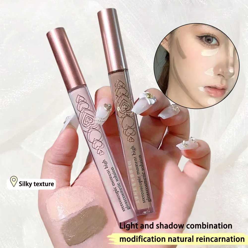 Highlighter StickFace ContourLiquid ShadowGlitterBrighteningConcealerThree-Dimensional HighlighterSilkworm PencilW250217