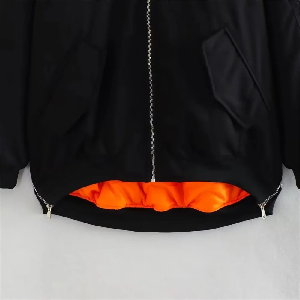 UNIZERA AutumnWinter Womens Casual Loose Fit Cotton Clipped Pilot Jacket Baseball Suit Long Sleeve Collar Coat 250213