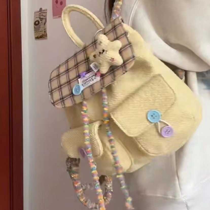 Designer bag Same cute and niche girl student backpack young travel backpack book bag forest style small backpack Y250217