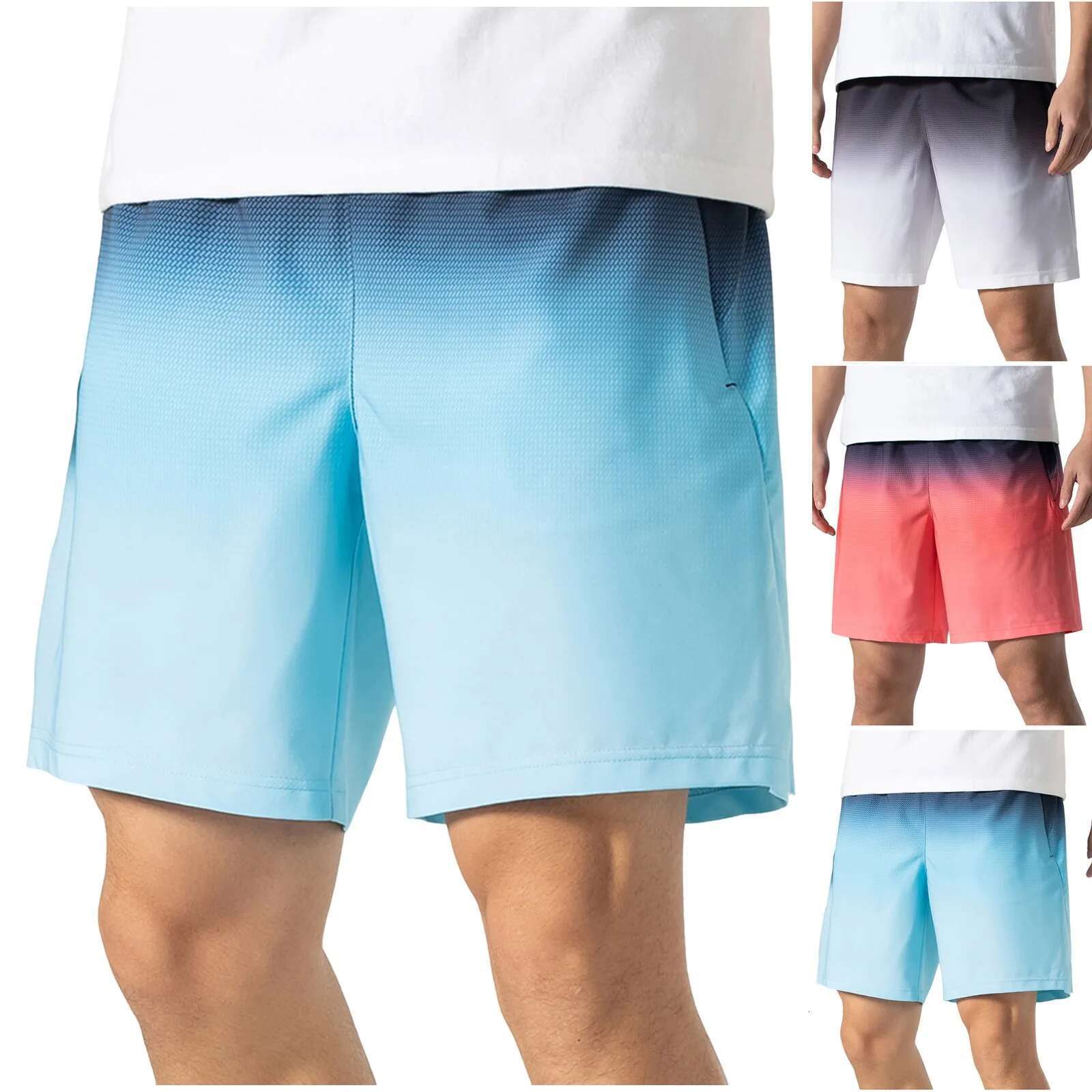 Men's Summer New Ultra-thin Men's Designer Shorts Long Pants Quick Drying Breathable Sports Shorts Fashionable Outdoor Surfing Beach Casual 