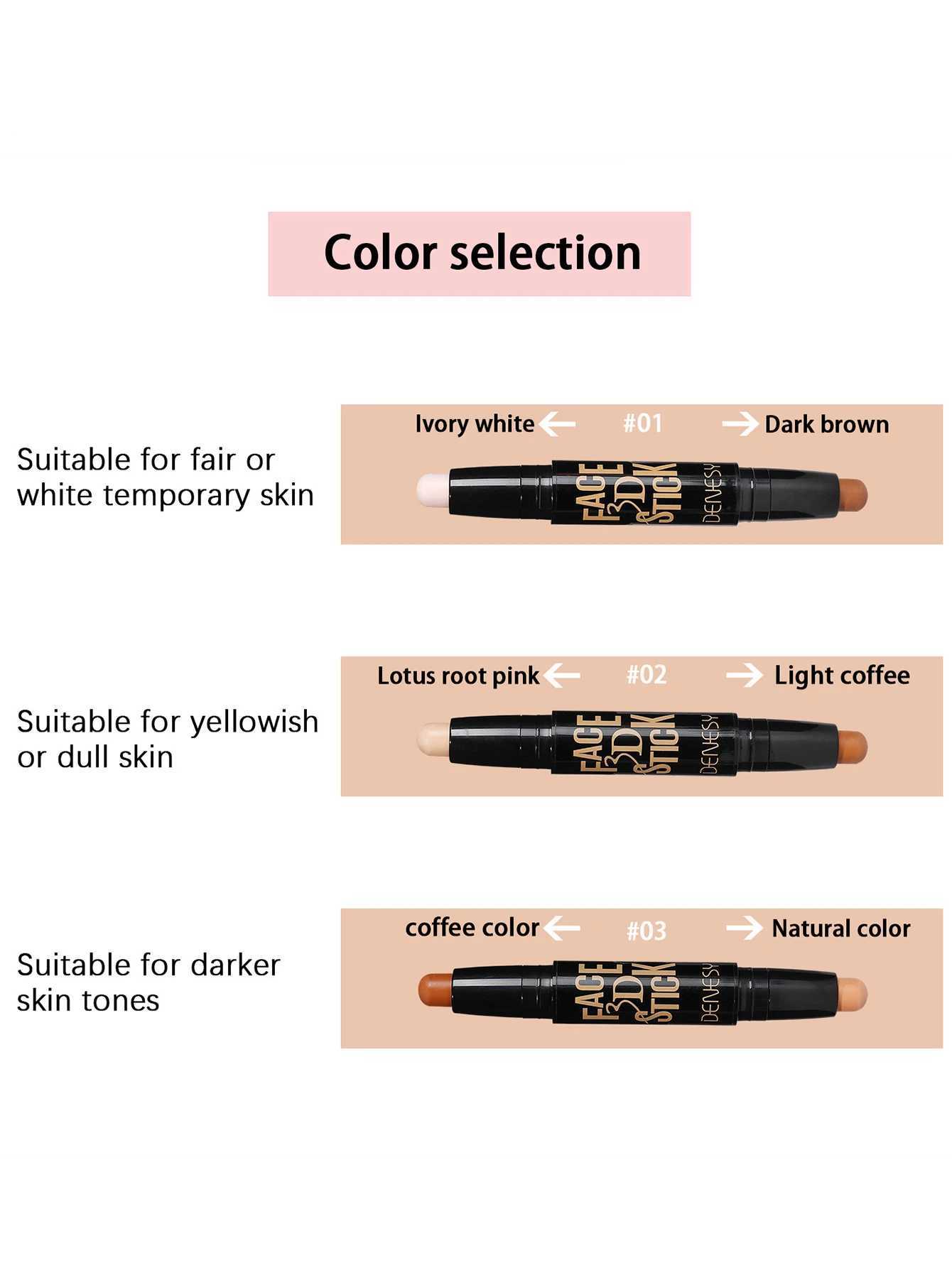 Matte Styling Stick Dark Brown Double Head Outline Pen Long Lasting High Color Dual Use Non FadingXJ250217