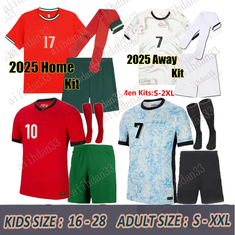 2024 Portuguesa Portugal soccer jerseys RONALDO JOAO FELIX PEPE BERMARDO B.FERNANDES camisa de futebol 24 25 26 J.MOUTINHO football shirt Men Kids kit