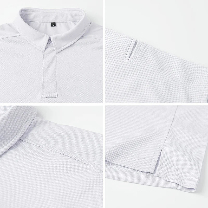 Mens Short sleeved Tactical Shirt Performance Outdoor Polo Summer UPF 50Breathable Fishing Golf Hiking US Size 250213