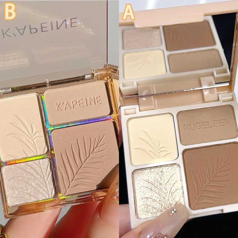 Matte Highlighter Palette Face Shading Grooming Powder Makeup 3D Nose Contouring Glow Brighten Contour Shimmer Powder CosmeticXJ250217