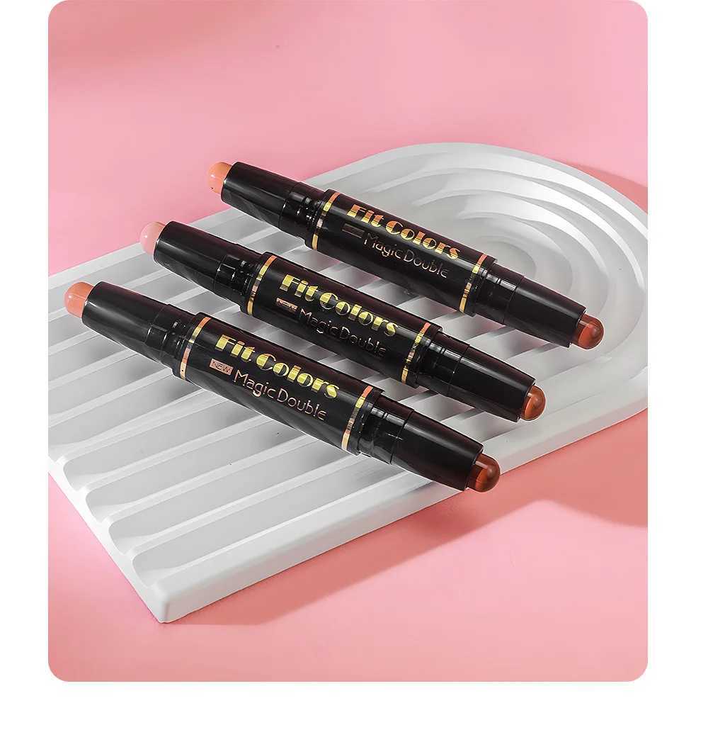 Fit Colors Double Head Multi-Functional Highlighter Stick 3-Dimensional smooth and delicate Brightening and Contouring PenW250217