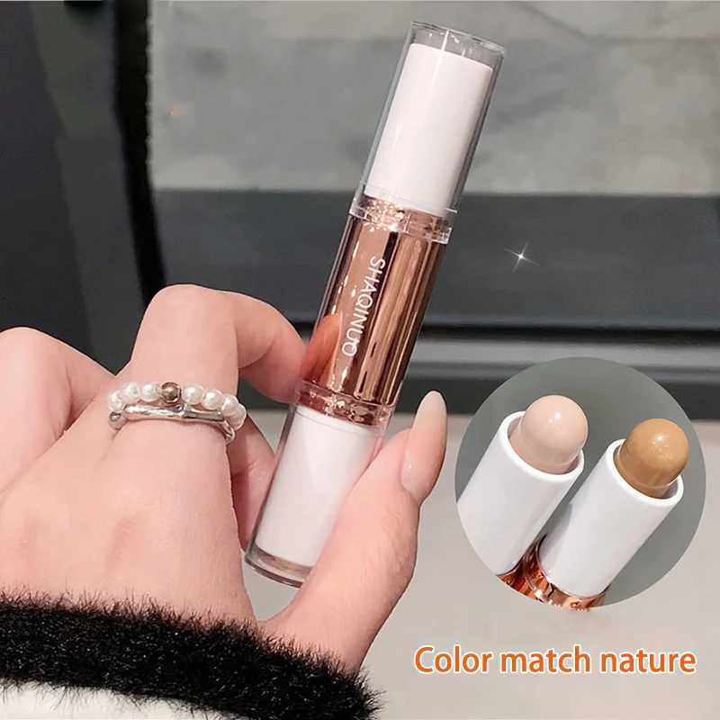 Double-ended Contouring Shading Pen Cream Brighten Nose Shadow Profile Natural Three-dimensional Highlight Stick Korean MakeupW250217