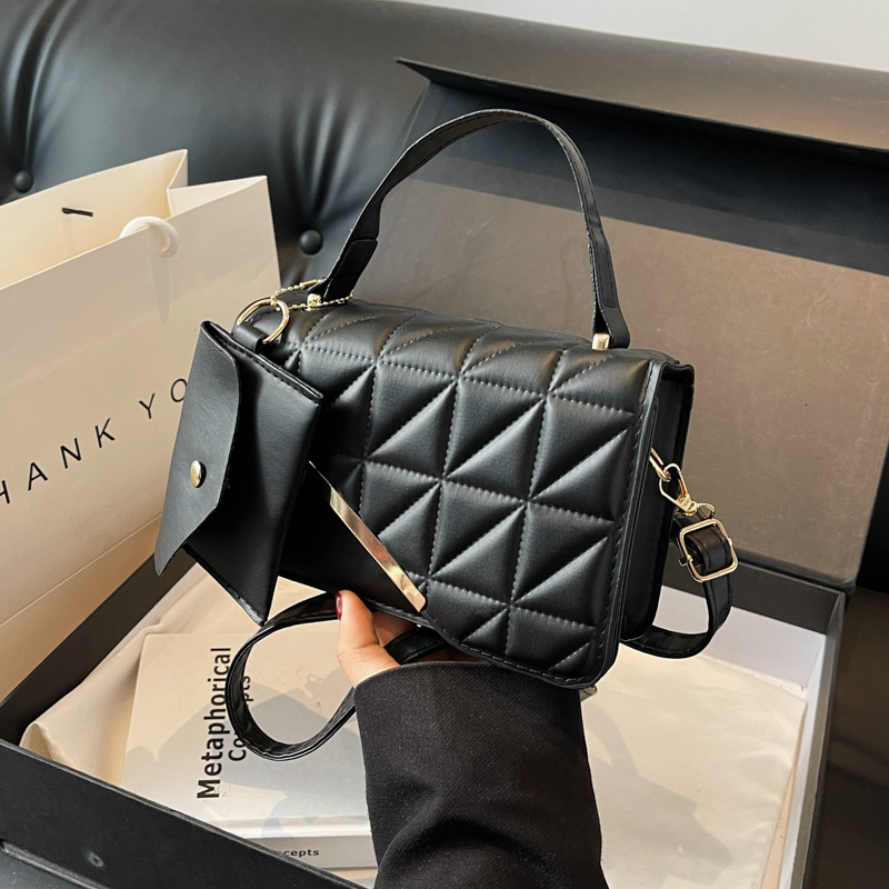 Bag This Year's Popular Korean Version Versatile Solid Color Handbag 2024 Early Spring New Single Shoulder Crossbody Small Square Bag For Women