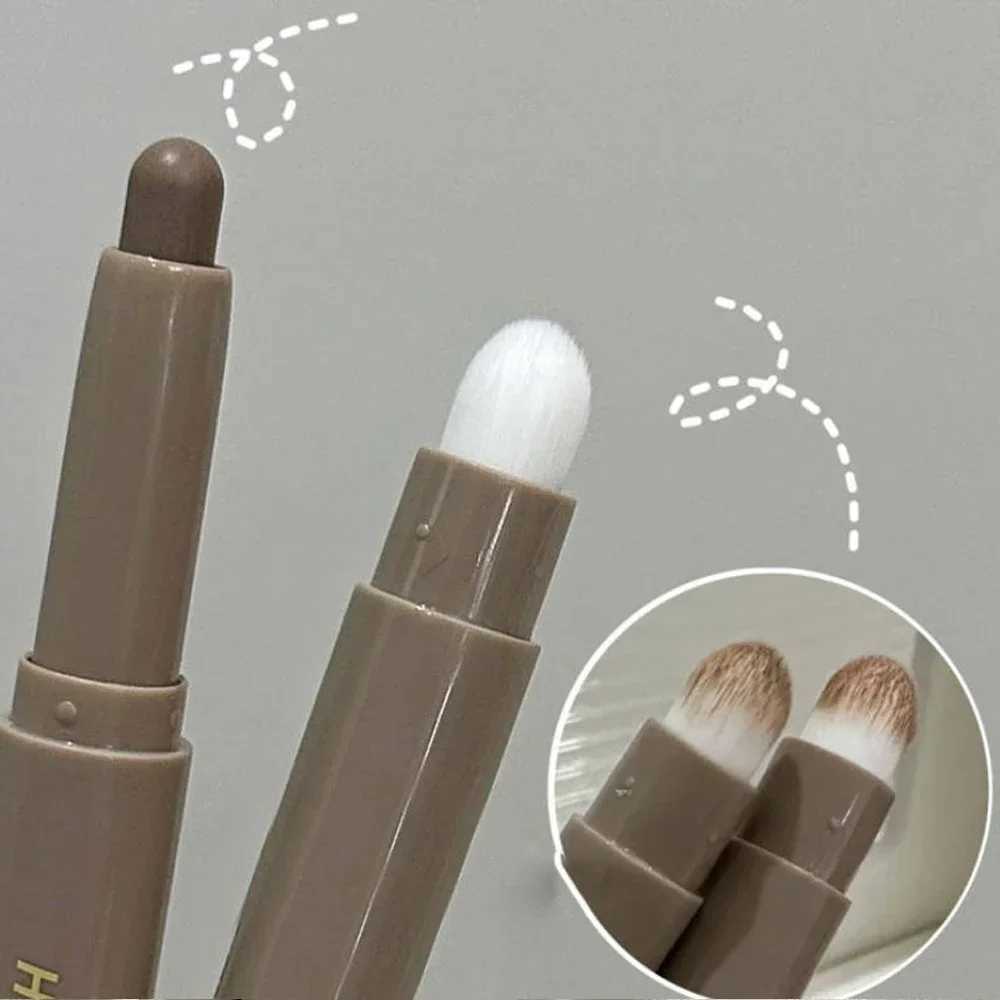 Double-ended Contour Stick with Brush Natural Matte Shadow Waterproof Contouring Wand V-face Shaping Contour Pen Face MakeupXJ250217