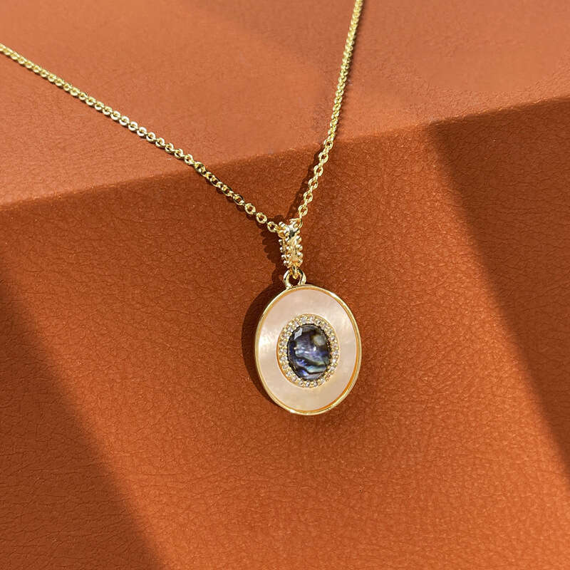 True Shell Ins Internet Celebrity Non fading Anti Allergy Pendant Accessories Clavicle Chain Versatile Korean Edition Light