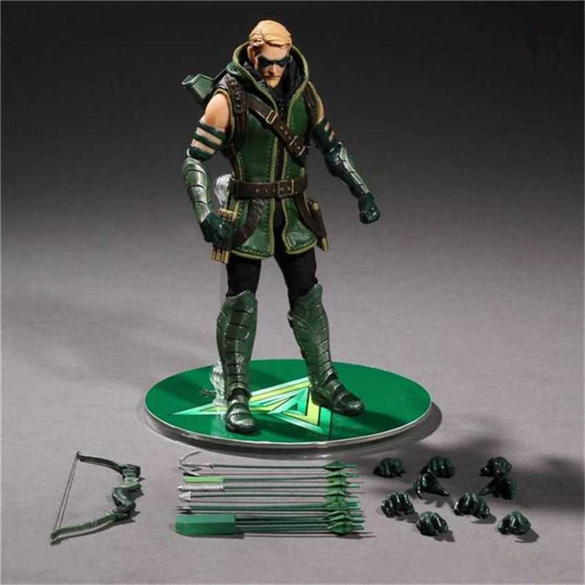 DC Comics Mezco 6-inch Cloth Robe Oliver Queen Green Arrow Mobile Model Ap2