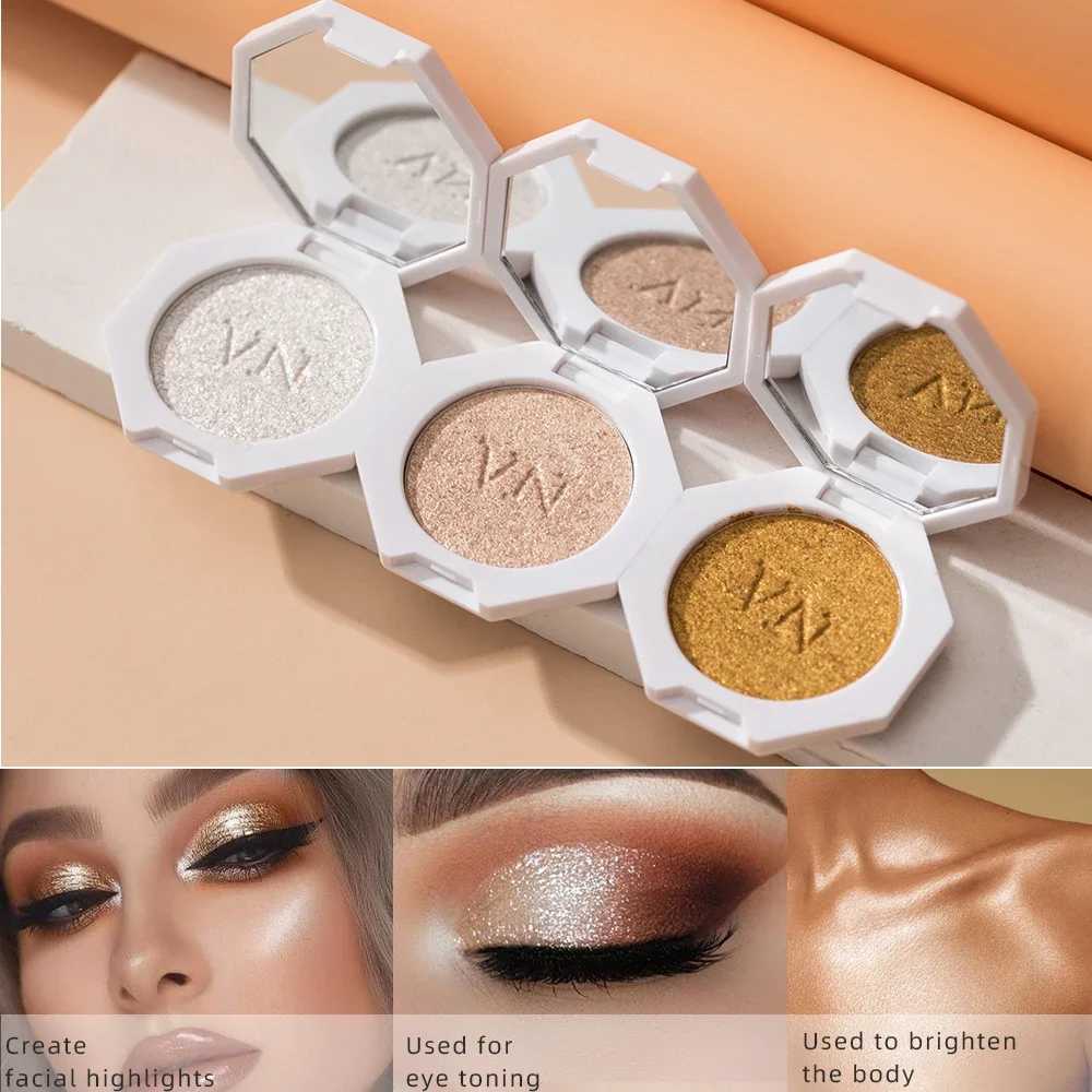 3 Color Highlighter Shimmer Waterproof Long-lasting Champagne Color Highlighter Powder Texture Brightening Facial ContoursXJ250217