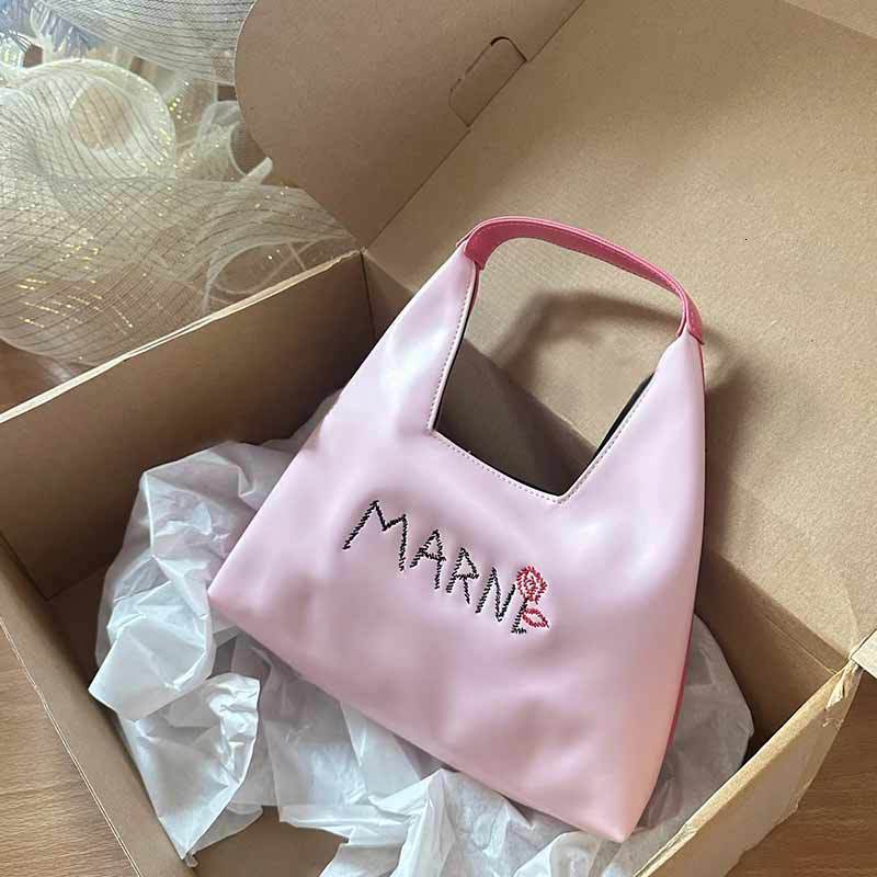 Bag Internet Celebrity's Same Sweet And Cute Letter Color Blocked Handbag, Hand-Held Crossbody Bag, Children's Bag 2025 New Model