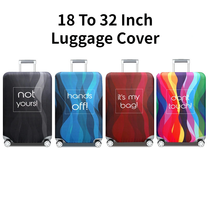 18 to 32 inch luggage cover dust cover wear-resistant thick elastic travel case protective cover handcart travel accessories 250214