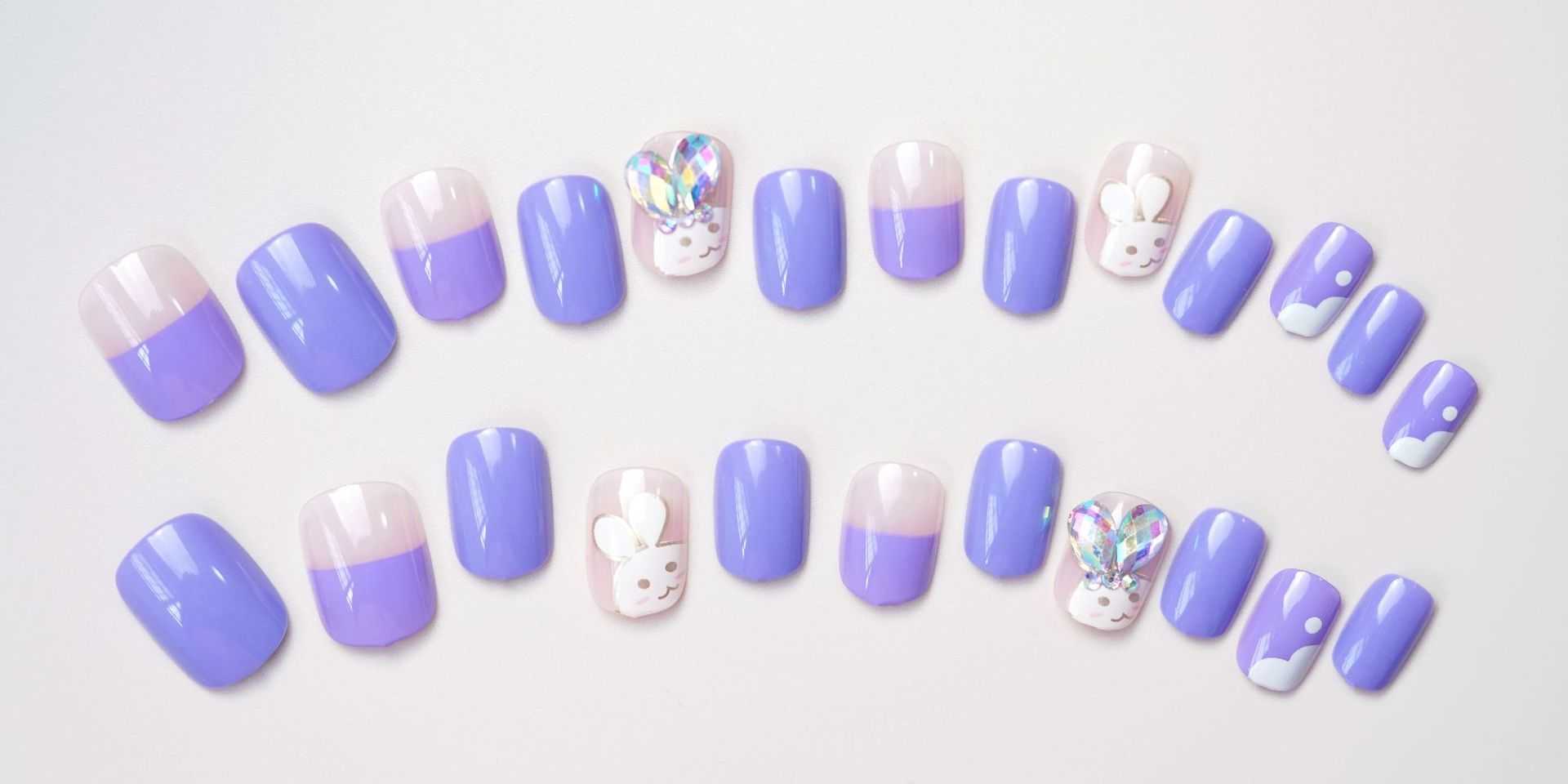 False Nails Z-344 Fragrant Potato Rabbit False Nail Rabbit Wearing Nail Patch Nail Patch Wearing Nail Patch H25215