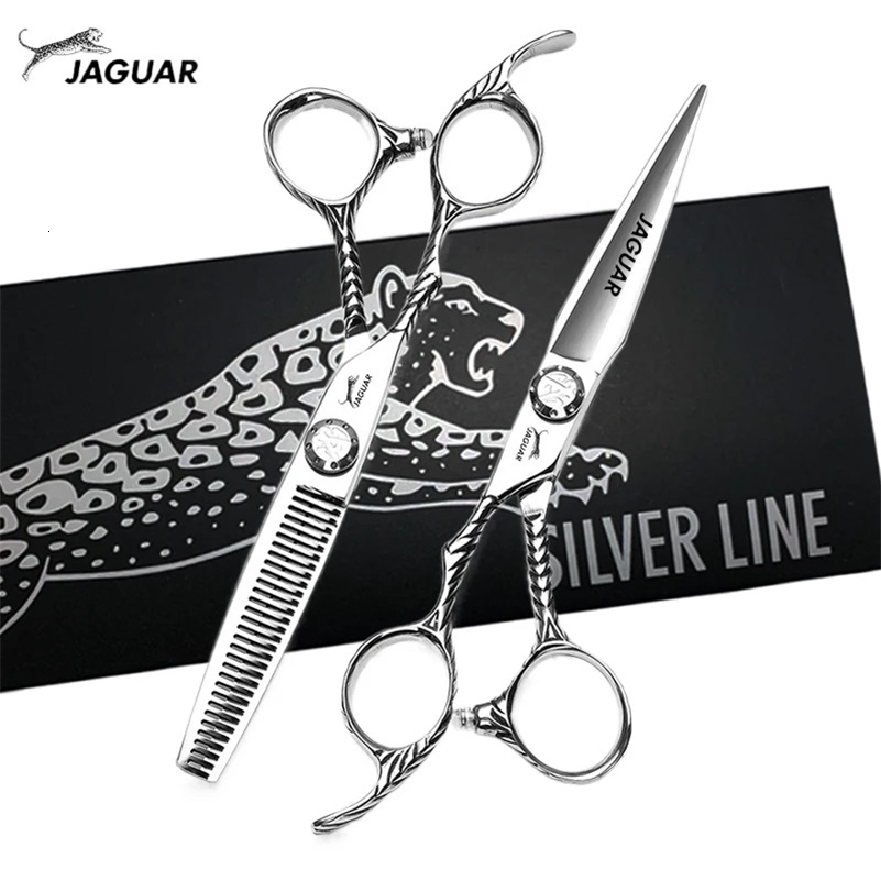 440C 60 Inch professional Barber cut left handle scissors hair thinning hairdressing cutting set s Shears 250108