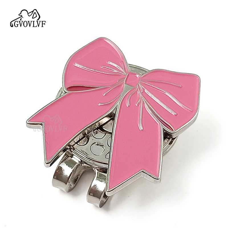 Pc Golf Cute Bowkno Mark with Magnetic Cap Clip Alloy Mark Suitable for Golf Hats Golf Accessories Girls and Womens GiftsW250215