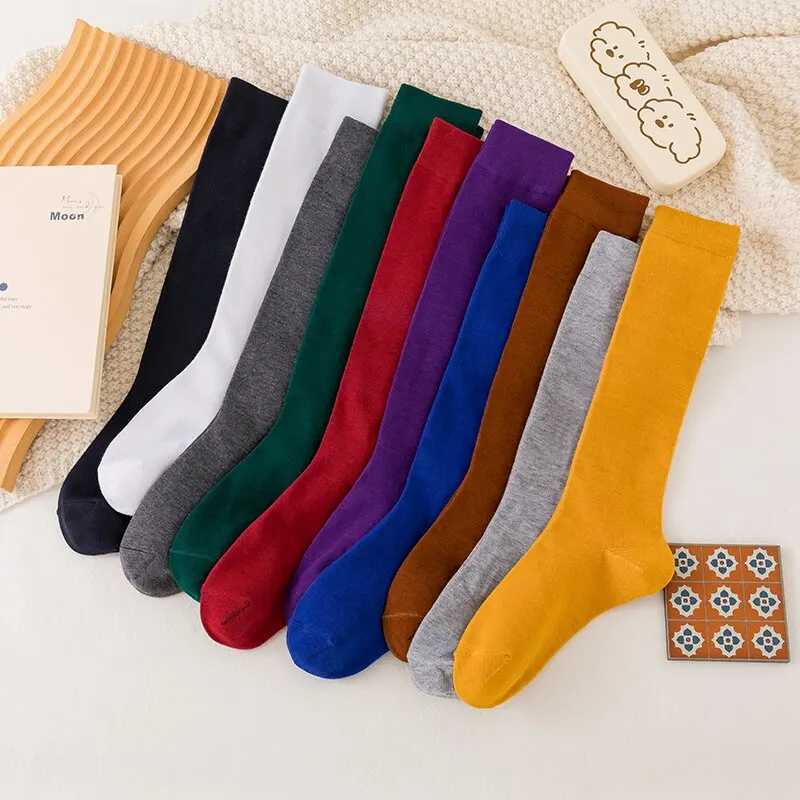 2 pairs of sports compression socks with solid color patterns used for calf pressure running and weight loss cycling W250217