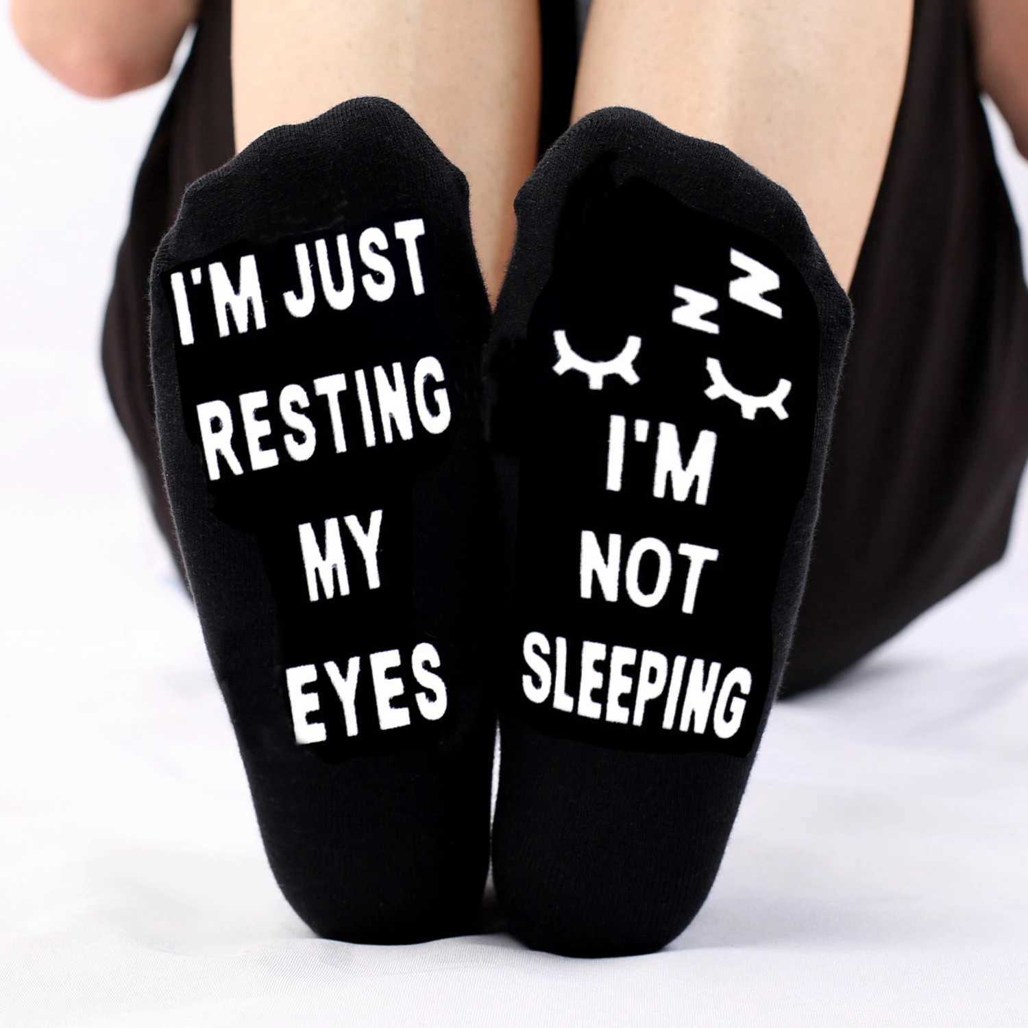 Men Funny Socks Harajuku Humor Word Printed Creative Hip Hop Street Skateboard Unisex Crew Cotton Silicon Anti Slip Happy Socks W250217