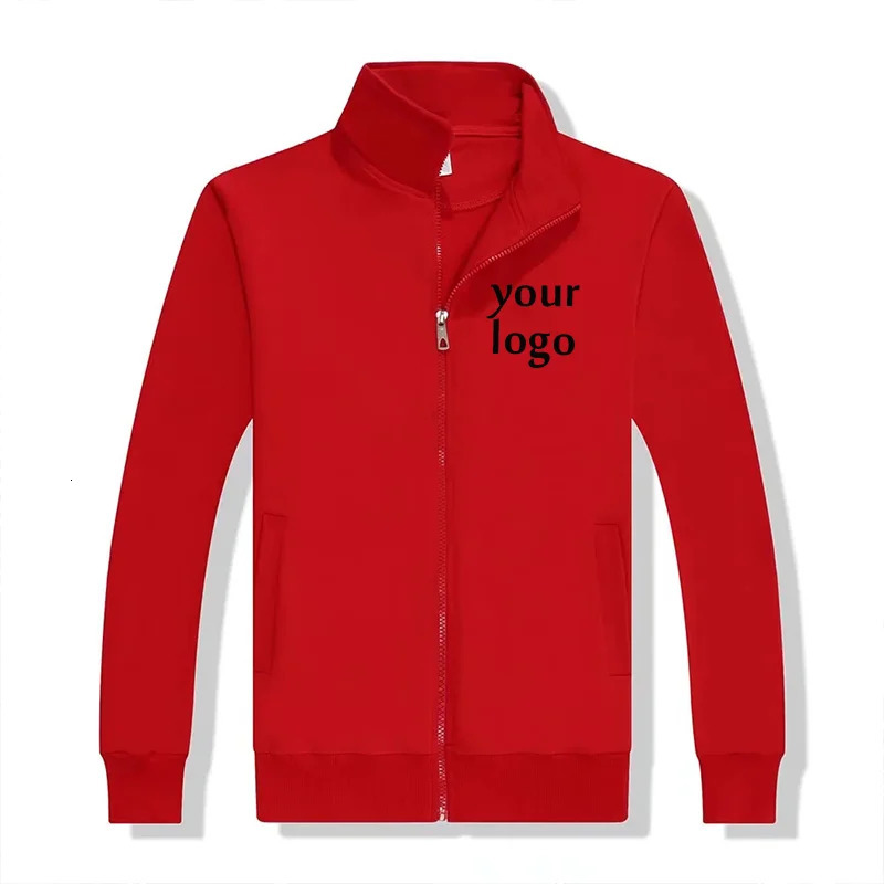Sweatshirt customizationn zipper hoodie mens and womens spring autumn casual longsleeved team jacket tops 250213